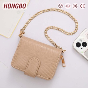 Hongbo Best New 7-Color Lizard Leather Mini Portable Multi-Funcional Business Card Wallet Key Cash Money Características para - Product Image 1