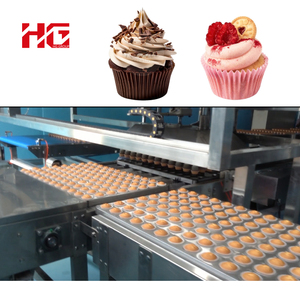 Línea de Producción Automática de Cupcakes con Inyección de Doble Relleno para Cupcakes con <span class=keywords><strong>Centro</strong></span> de Chocolate y Mermelada, Diseño de Cambio Rápido de Molde - Product Image 3