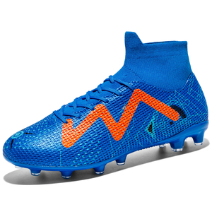 נעלי ספורט נשימת נער כדורגל ילדים דשא רכבת fg/tf antiskid גברים מטלטל נעלי כדורגל גבוהים - Product Image 3