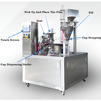 Machine à capsules entièrement automatique pour laboratoire et ligne de production, remplissage et scellage de capsules de café/thé/cacao en poudre
