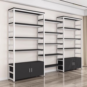 Étagère de présentation pour supermarché et magasin de proximité, meuble de rangement multi-niveaux double face en acier, simple et autoportant pour chaussures - Product Image 4