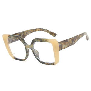 Mode classique rétro carré lunettes cadres personnalisé propre logo haute qualité en gros anti lumière bleue lunettes femmes <span class=keywords><strong>2023</strong></span> - Product Image 3