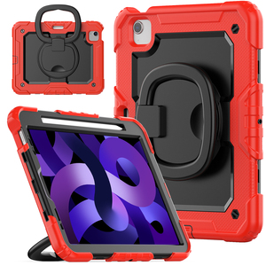 <span class=keywords><strong>Coque</strong></span> robuste à trois couches pour <span class=keywords><strong>iPad</strong></span> Air 4 / 5 / Pro 11 avec support rotatif intégré à 360° et protections de boutons réactives - Product Image 1