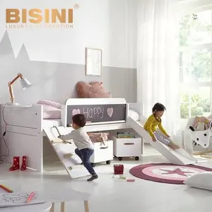 현대 디자인 유행 단단한 나무 아이들 놀이 침대 아이 단 하나 침대