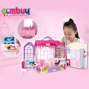 Dress up pretend gioca ragazze gioco villa casa di bambola del giocattolo del bambino - Product Image 3