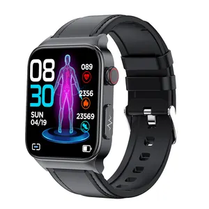 E500 ECG PPG Smart Watches Digital Sport Waterproof Alloy Band with Compass Call Reminder Dial Call Sleep Functions