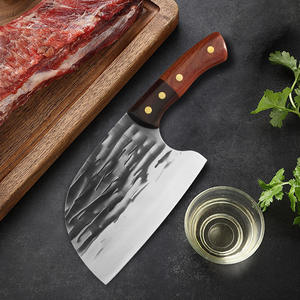 Cuchillo de Carnicero de Acero Inoxidable Forjado a Mano con Mango de Madera para Desollar y Cortar Carne de Cerdo - Product Image 4