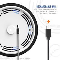 Nouveauté : Ballon de football flottant AJB pour enfants, rechargeable, en EVA, 18 cm, avec lumière LED, jouet sportif pour garçons et filles de 2 à 13 ans