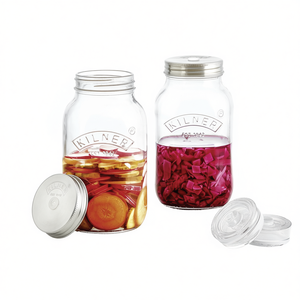 Frascos de Fermentación Kilner, Paquete de 2, de Vidrio con Tapas Metálicas para Encurtir y Fermentar - Product Image 2