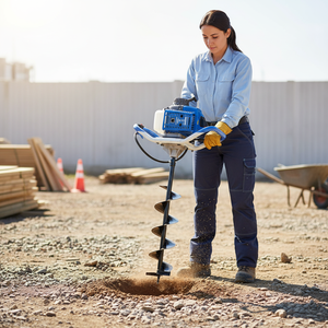 2-takt 63cc kleine landbouw grondboormachine, machine voor het planten van bomen en bemesten van grond en cementpalen, krachtboor - Product Image 2