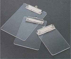 Porte-documents en acrylique transparent flexible à suspendre, tailles personnalisables A4, A5, A6, avec clips métalliques, logo personnalisé, certifié ROHS SGS - Product Image 1