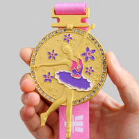 Médailles personnalisées en métal pour gymnastique, danse, football, université, futsal, athlétisme, marathon, événements sportifs, médailles fluorescentes