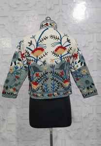 Chaqueta larga Tie Dye Suzani TNT para mujer, estilo bohemio, gitano, Crewel, ideal para primavera, festivales, regalo especial. - Product Image 3