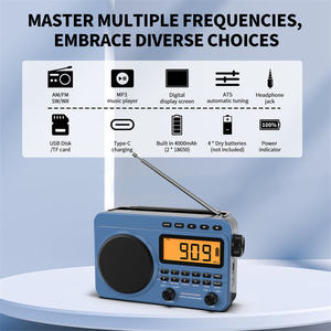 Radio Portátil Electrónica Retro AM/FM/Mp3, Radio Transistor de Onda Corta Retro - Product Image 2