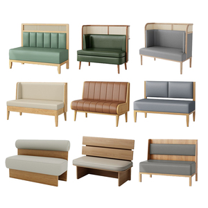 Thiết Kế Hiện Đại Nhà Hàng Đồ Nội Thất Thanh Đặt Gỗ Sofa Gian Hàng Với Bàn Ăn Và Ghế Cho Biệt Thự Cà Phê Cửa Hàng Hoặc Căn Hộ - Product Image 2