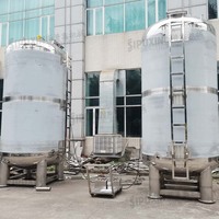 Réservoir de stockage populaire en acier inoxydable de haute qualité de 10 000 L avec échelle de travail pour toutes les industries