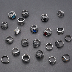 Anillos de amuleto de <span class=keywords><strong>runas</strong></span> impermeables al por mayor, anillos de amuleto de <span class=keywords><strong>runas</strong></span> <span class=keywords><strong>vikingas</strong></span> de lujo, anillos de acero inoxidable sin óxido para hombres - Product Image 4