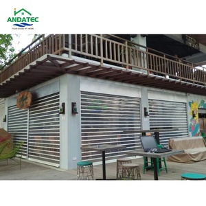 Customized Transparent Polycarbonate Slat <strong>Price</strong> for Crystal PC <strong>Roll</strong> up <strong>Door</strong> Stainless Steel Grille Rolling Shutter <strong>Doors</strong> - Product Image 5