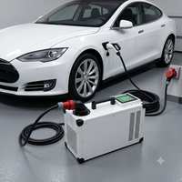 Chargeur portable DC pour véhicules électriques 7 kW, 15 kW, 20 kW, norme ISO 15118, station de charge rapide mobile intelligente pour flotte de VE et atelier de réparation automobile