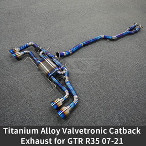 Выхлопная труба из титанового сплава для <span class=keywords><strong>Nissan</strong></span> GTR R35, 2007-2022, индивидуальная, Valvetronic Catback, высокопоточная выхлопная труба - Product Image 5