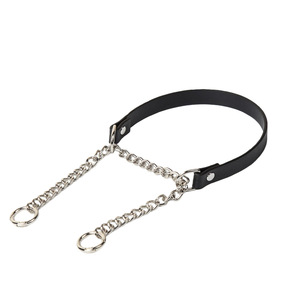 Collar de Cuero con Cadena de Metal, Correa de Acero, Juguetes Sexuales para Adultos, Bondage, Coqueto, Erótico, <span class=keywords><strong>Kinky</strong></span>, Punk, Gótico, Esclavo, Sumisión, Entrenamiento - Product Image 2