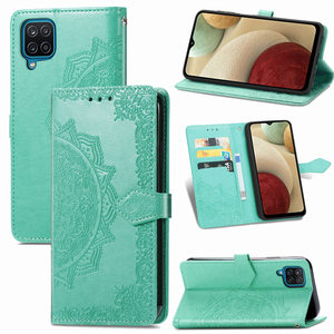 Étui portefeuille de luxe en cuir PU avec imprimé fleur mandala pour téléphones mobiles 4G 5G (modèles 50, 51, 52, 53, 55, <span class=keywords><strong>71</strong></span>, 73) - Product Image 1
