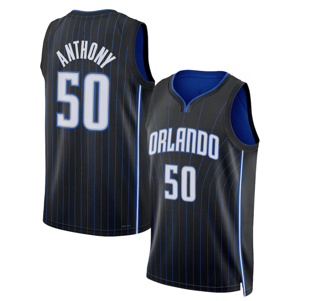 #50 Black with Blue Stripes Jersey
