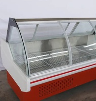 Vitrine Réfrigérée Commerciale pour Supermarché, Équipement de Réfrigération pour Aliments Cuisinés et Viandes Fraîches, Vente en Gros