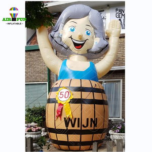 Airfun ngoài trời hà lan con rối người đàn ông đứng trên Rượu Vang Thùng quảng cáo Inflatable trang trí búp bê với có thể tháo rời số - Product Image 1