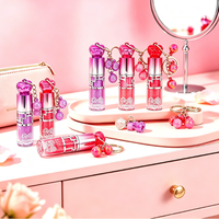 Ensemble de gloss à lèvres SYP avec pendentif porte-clés, gloss à lèvres hydratant scintillant, maquillage pour les lèvres mignon et portable pour femmes et filles