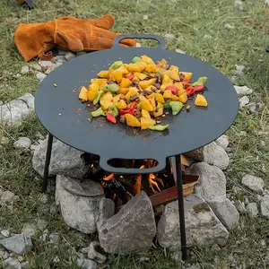 Nature hike Picknick BBQ Grillen Gusseisen Große Antihaft-Backform für Camping im Freien