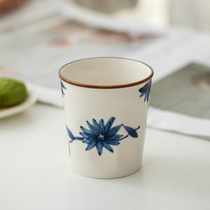 Hand Painted <b>Ceramic</b> Tea Mugs Leaf Pattern Oriental Style Home Use Afternoon Tea <b>Cup</b> - Product Image 4
