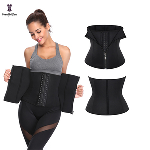 Cerniera anteriore e gancio 6 corsetto sottoseno in acciaio disossato <span class=keywords><strong>guaina</strong></span> termica dimagrante cintura calda da donna cintura in Neoprene Plus Size XS a 6XL - Product Image 1
