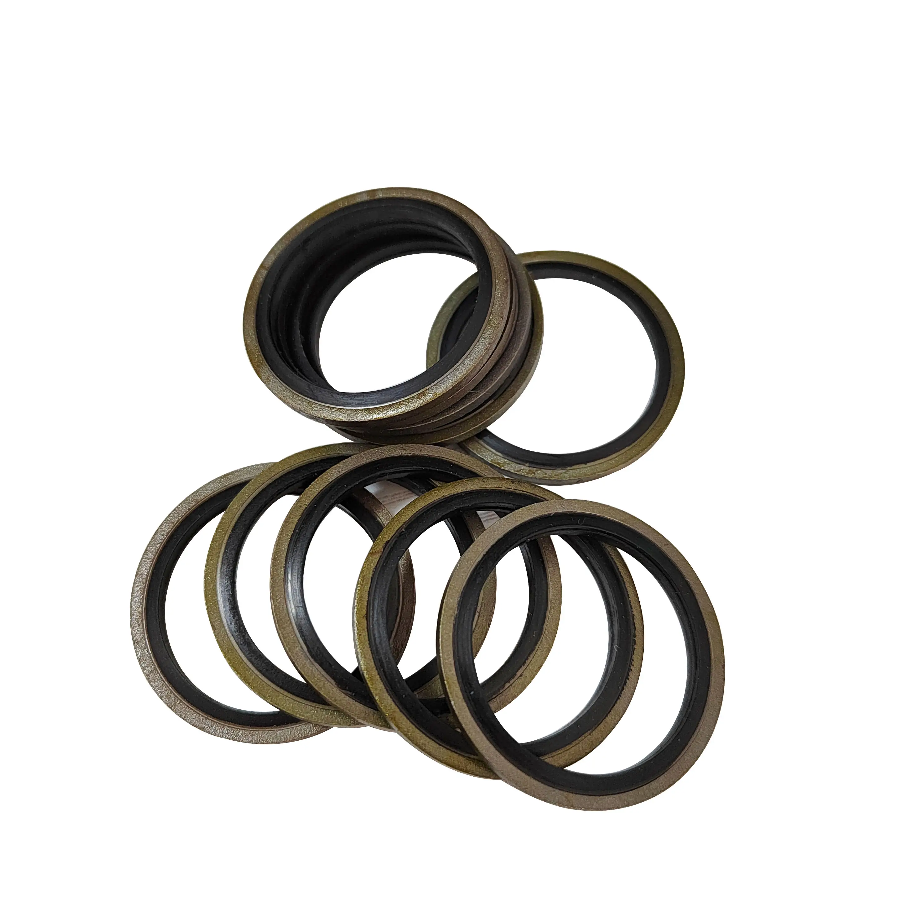 DF seals bonded washer NBR FKM rubber metal usit ring mechanical oilproof self adhesive compound seal ring