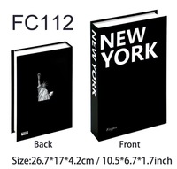 Vente en gros d'affichage nordique moderne en forme d'accessoire décoratif décoration livres factices modèle noir et blanc décor livres boîte