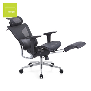 Chaise de bureau de direction KEPO à dossier haut, en maille, pivotante à 360°, ergonomique, avec différentes fonctions, incluant repose-pieds - Product Image 6