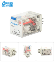 Asiaon AS28F Miniatur Epoxy Silver Alloy DPDT Relay Industri Serbaguna 8/11 Pin 5/10A 250VAC/30VDC 6-110VDC 6-240VAC
