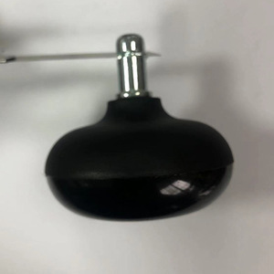 Rueda para Silla de Oficina, Poliuretano, Silenciosa, Fija, con Eje Roscado, Forma de Calabaza, Negra - Product Image 2