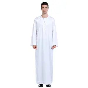 2023 공장 저렴한 가격 도매 전통적인 천 천 라마단 가운 이슬람 드레스 이슬람 Abaya 두바이 이슬람 토브 남성용