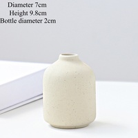Vase à fleurs en céramique mat de style nordique ARM LVG, décoration d'intérieur en porcelaine, forme cylindrique, bouche étroite