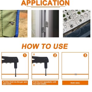 Kit Surtido de Remaches Ciegos de Aluminio, 385 Piezas, 8 Tamaños, para la Industria de la Construcción, Remaches de Aleación de Aluminio de Grado A - Product Image 2