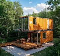 Maison préfabriquée modulaire en conteneur, bureau mobile et portable, bâtiment imperméable et ignifuge, personnalisable, pour camp temporaire ou école