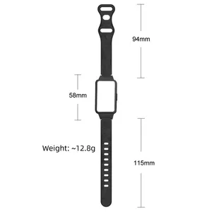 Bracelet en silicone souple et respirant à motif pissenlit pour montre connectée <span class=keywords><strong>Honor</strong></span> <span class=keywords><strong>Band</strong></span> <span class=keywords><strong>6</strong></span>/6NFC/6Pro/7 - Respectueux de la peau et étanche - Product Image 5