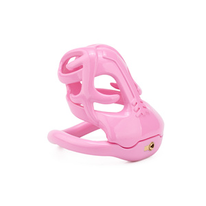 Dispositivo de Castidad Masculino de Plástico Impreso en <span class=keywords><strong>3D</strong></span>, Diseño de Ciervo Rosa Ahuecado, Jaula para Pene, Cinturón de Castidad, Juguetes Sexuales - Product Image 4
