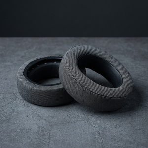 Almohadillas de repuesto para auriculares Corsair HS70 HS60 HS50 PRO, de cuero proteico, malla, tela de lino, para colocar sobre las orejas, piezas de reparación. - Product Image 5