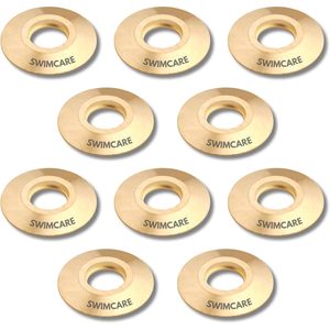 Swimcare Brass Flange Disk 1.50 In Od <b>Pool</b> Cover Anchor Ring Pack Of 10 - Product Image 4