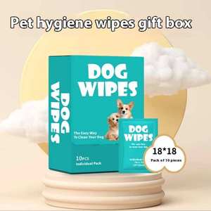 Grandes lingettes humides extra épaisses personnalisées Lingettes nettoyantes <span class=keywords><strong>pour</strong></span> animaux de compagnie <span class=keywords><strong>pour</strong></span> chiens et chats, <span class=keywords><strong>pour</strong></span> la peau et le pelage des pattes. - Product Image 3