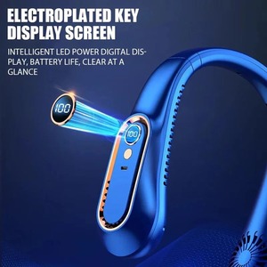 Un nuovo <span class=keywords><strong>ventilatore</strong></span> pigro A bassissimo prezzo con una ventola portatile appesa <span class=keywords><strong>al</strong></span> <span class=keywords><strong>collo</strong></span>, Mini condizionatore d'aria portatile a 5 velocità e ghiaione A LED - Product Image 3