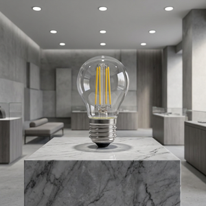 G45 <b>Edison</b> Filament Bulb E26 AC110V Manual Button Residential SMD Transparent Plastic Lampshade Color Rendering Index Constant - Product Image 1
