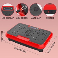 Mini Plateforme Vibrante de Fitness, Appareil d'Exercice à Vibration, Drainage Lymphatique, Shaker Corporel Complet pour Entraînement et Perte de Poids